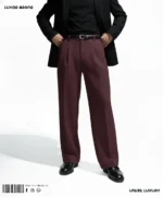 Pant Burgundy - Image 3