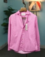 Candy Pink & White Stripe Classic Shirt - Image 2