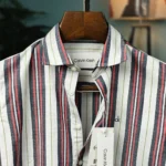 Coral & Slate Multi-Stripe