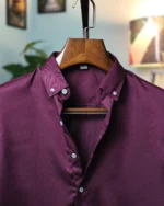 Deep Burgundy Chelly Button-Down Shirt
