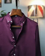 Deep Burgundy Chelly Button-Down Shirt - Image 3