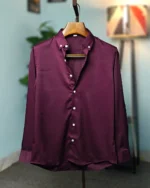 Deep Burgundy Chelly Button-Down Shirt - Image 2