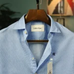 Sky Blue Fine-Stripe Classic Shirt
