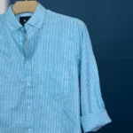 Sky Blue & White Stripe