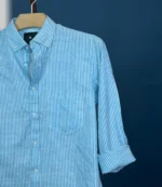 Sky Blue & White Stripe