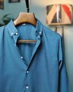 Slate Blue Chelly Button-Down Shirt - Image 3