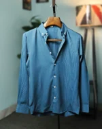 Slate Blue Chelly Button-Down Shirt - Image 2