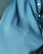 Slate Blue Chelly Button-Down Shirt - Image 4
