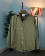 Olive Seersucker Shirt - Image 2