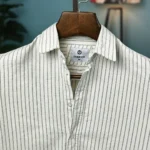 Minimalist Off White Stripe Shirt
