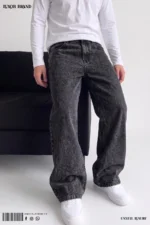 Mineral Charcoal Wide-Leg Denim - Image 2