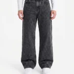Mineral Charcoal Wide-Leg Denim