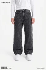 Mineral Charcoal Wide-Leg Denim