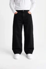 Full Black Wide-Leg Denim