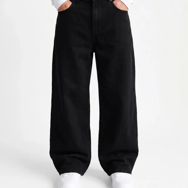 Full Black Wide-Leg Denim