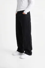 Full Black Wide-Leg Denim - Image 3