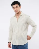 Minimalist Off White Stripe Shirt