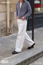 White Wash Wide-Leg Denim - Image 2