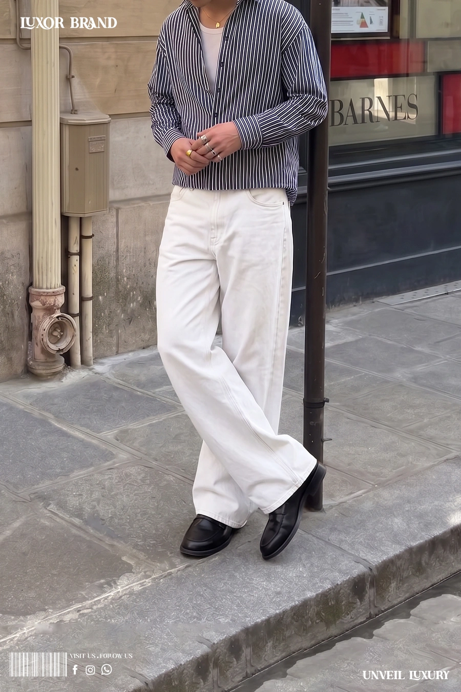 White Wash Wide-Leg Denim 02 White Wash Wide-Leg Denim - Image 1